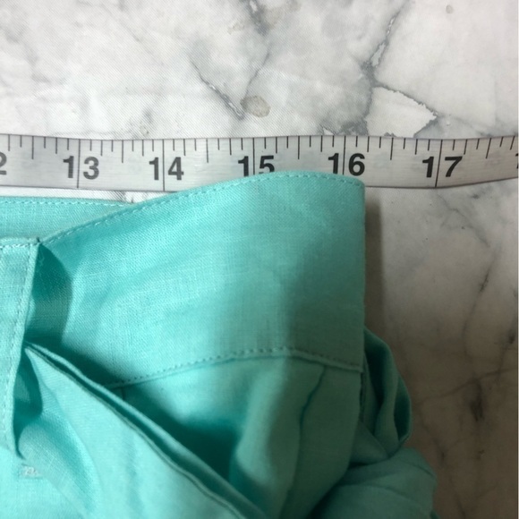 Lauren James Blue Shorts Linen Blend Size M NWT - Picture 6 of 6